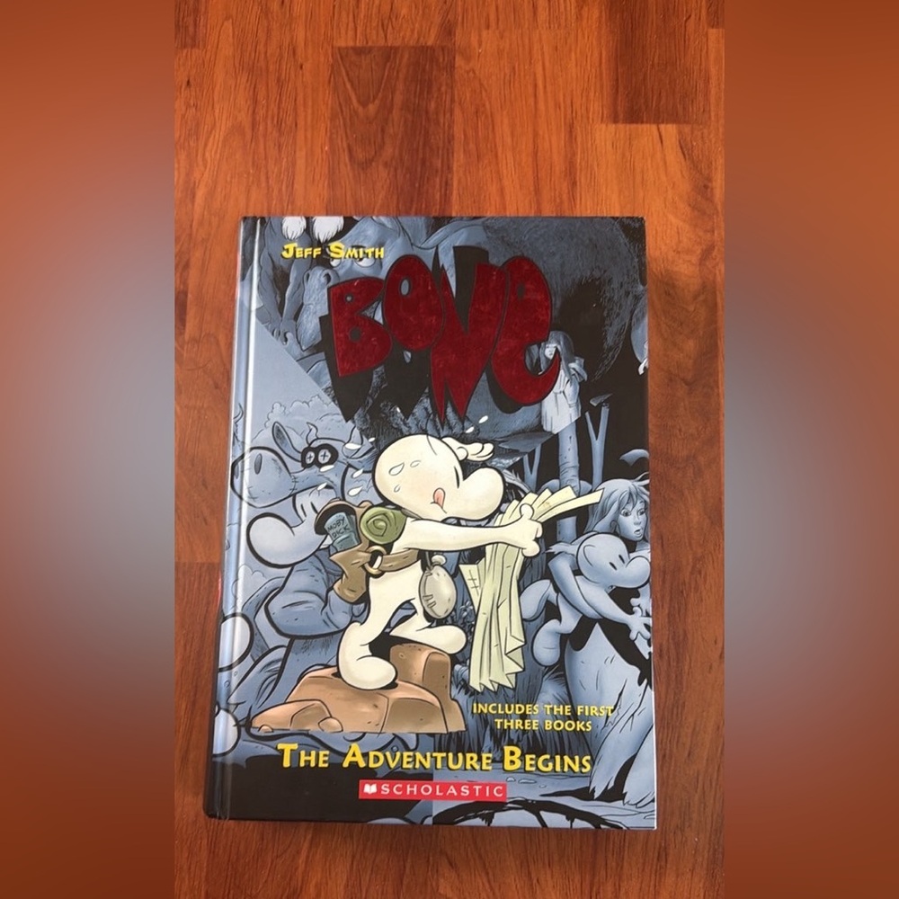 Jeff Smith Bone The Adventure Begins First Three Books 1-3 Scholastic Hardcover